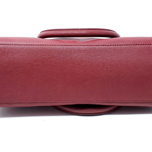 NWOT MICHAEL KORS Astrid Leather Satchel (Claret) - Picture 3 of 12